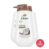 Dove Restoring Body Wash Coconut & Cocoa Butter 30.6 Oz (Pack of 3)