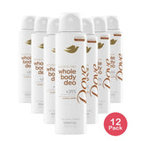 Dove Whole Body Deo Spray Coconut Vanilla 4 Oz (Pack of 12)