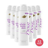 Dove Whole Body Deo Spray Lavender 4 Oz (Pack of 12)