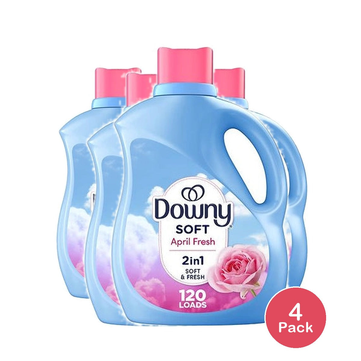 Downy Ultra 7-in-1 Fabric Conditioner - April Fresh - (120 Loads) 88 fl.OZ(Pack of 4)