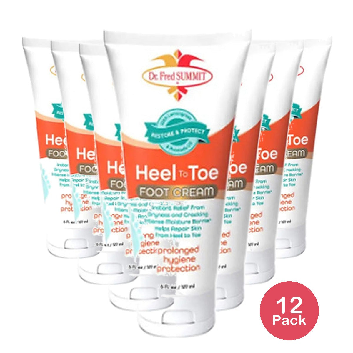 Dr. Fred Summit Heel to Toe Foot Cream 6 Oz (Pack of 12)