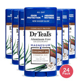 Dr Teal's Aluminum Free Deodorant Coconut Oil with Essential Oils 2.65 oz (Pack of 24)