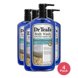 Dr Teal's Body Wash with Pure Epsom Salt Detoxify & Energize with Ginger & Clay 24 Fl. Oz (Pack of 4)