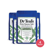 Dr Teal's Epsom Salt Magnesium Soak Cannabis Sativa Hemp Seed Oil 48 Oz (Pack of 4)