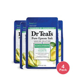 Dr Teal's Epsom Salt Magnesium Soak Glow & Hydrate with Avocado Oil & Ceramides 48 Oz (Pack of 4)