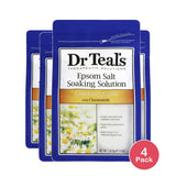 Dr Teal's Epsom Salt Soaking Solution Chamomile 48 Oz (Pack of 4)