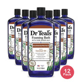 Dr Teal's Nourish & Protect Foaming Bubble Bath with Pure Epsom Salt and Coconut 34 Fl. Oz (Pack of 12)