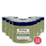 Dr Teal's Shea Sugar Body Scrub Cannabis Sativa Hemp Seed Oil with Essential Oi 19 Oz (Pack of 12)