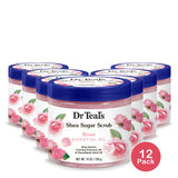 Dr Teal's Shea Sugar Body Scrub Rose with Essential Oil 19 oz (Pack of 12)