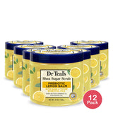 Dr Teal's Shea Sugar Body Scrub with Prebiotic Lemon Balm and Essential Oils 19Oz (Pack of 12)