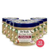 Dr Teal's Shea Sugar Body Scrub with Shea Butter Almond Oil and Essential Oils 19 Oz (Pack of 12)
