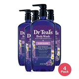 Dr Teal's Sleep Body Wash with Melatonin Lavender & Chamomile & Essential Oil (Pack of 4)