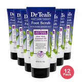 Dr Teal's Softening Foot Scrub with Pure Epsom Salt Aloe & Coconut Oil 6 oz (Pack of 12)