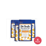Dr Teal's Epsom Salt Magnesium Soak - Glow & Radiance with Vitamin C & Citrus Es 48 Oz (Pack of 4)