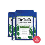 Dr Teal's Epsom Salt Magnesium Soak - Relax & Relief with Eucalyptus & Spearmint 48 Oz (Pack of 4)