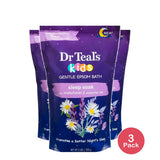 Dr Teal's Kids Gentle Epsom Salt Sleep Soak 2 Lb (Pack of 3)
