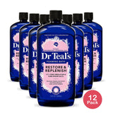 Dr Teal's Restore & Replenish Foaming Bubble Bath 34 Oz (Pack of 12)