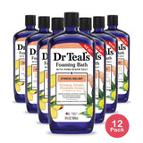 Dr Teal's Stress Relief Essential Oils Foaming Bath Soak - 34oz (Pack of 12)