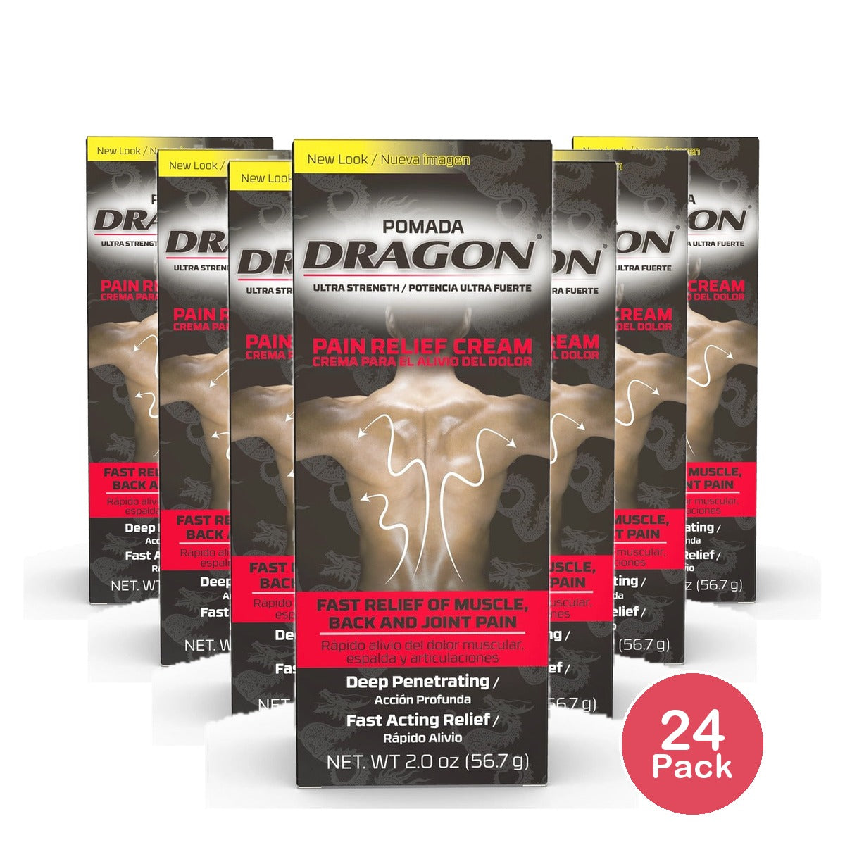 Dragon Ultra Strength Pain Relief Cream 2 Oz (Pack of 24)