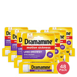 Dramamine Less Drowsy Formula Tablets 0.96oz (Pack of 48)