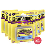Dramamine Motion Sickness Relief Chewable Tablets For Kids Grape Flavor8 Ea 1.28oz (Pack of 24)