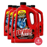 Drano Max Gel Clog Remover 80Oz (Pack of 6)
