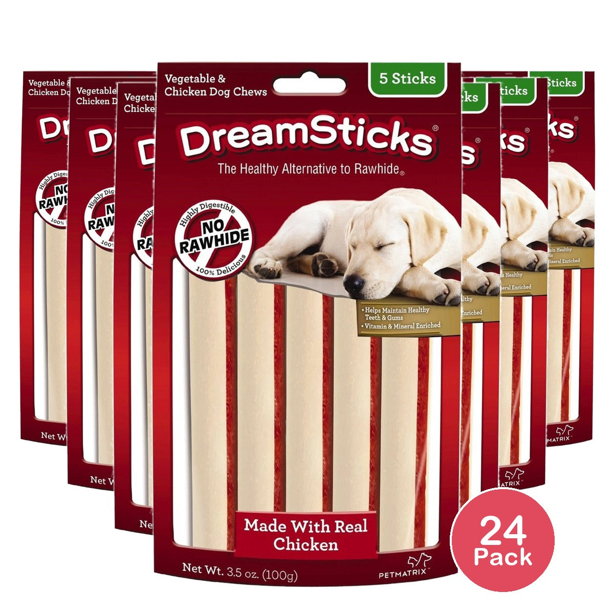 DreamBone DreamSticks Chicken 3.5 Oz (Pack of 24)