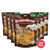DreamBone Peanut Butter Puffy Chips Dog Treats 8.8 Oz (Pack of 24)