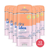 Dry Idea Gel Deodorant & Antiperspirant Unscented 3 Oz (Pack of 12)
