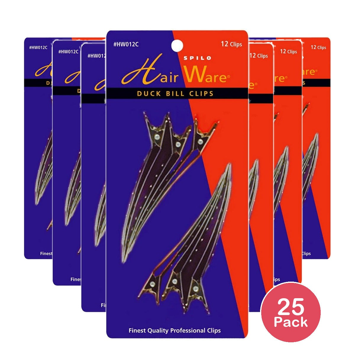 Duck Bill Clips 24 Count Brand (Pack of 25)