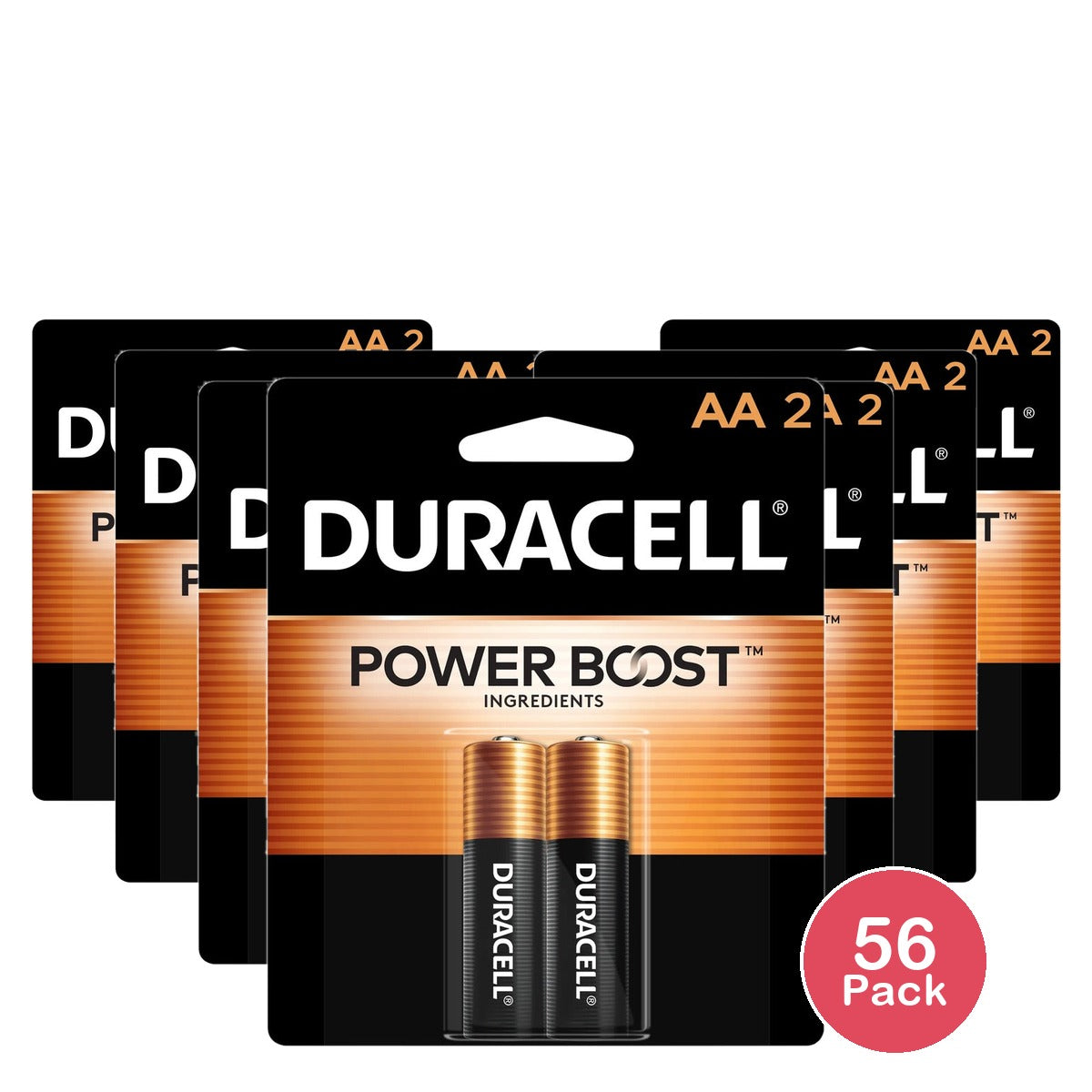 Duracell Coppertop AA Alkaline Batteries 1.5V (Pack of 56)