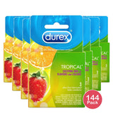 Durex Tropical Natural Flavored Condoms 4.41oz (Pack of 144)