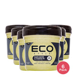 Eco Style Black Castor & Flaxseed Oil Styling Gel 16 Fl Oz (Pack of 6)