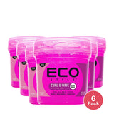 Ecoco Eco Style Pink Curl & Wave Gel 16 Oz (Pack of 6)