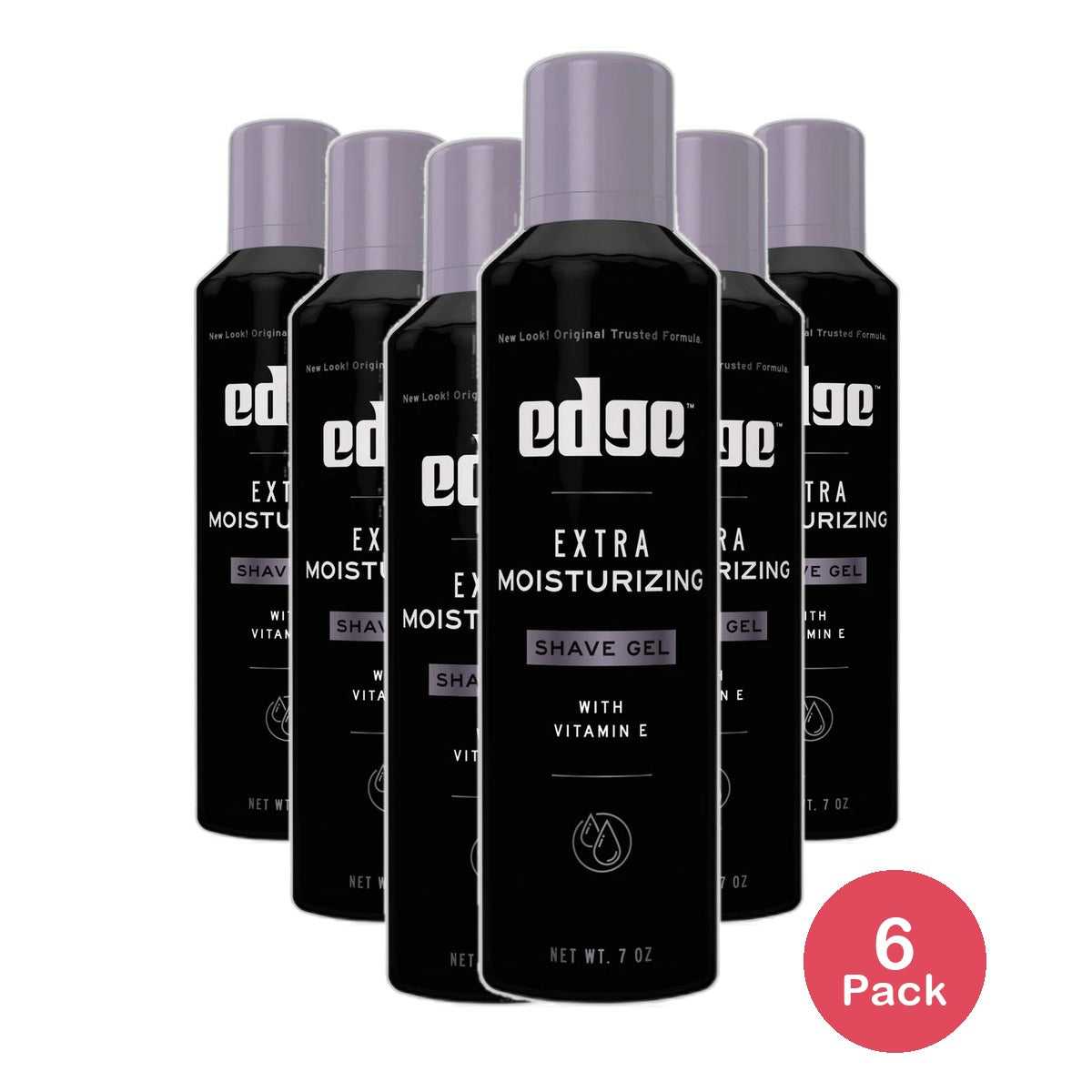 Edge Shave Gel Extra Moisturizing With Vitamin E7Oz (Pack of 6)