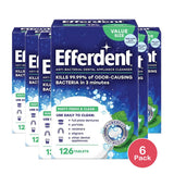 Efferdent Anti-Bacterial Denture Cleaner 126ct (Pack of 6)