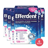 Efferdent Original Anti-Bacterial Denture Cleanser Tablets 92.16oz (Pack of 6)