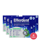 Efferdent Retainer & Denture Cleaner Tablets Minty Fresh & Clean 44 Count 16 oz (Pack of 6)