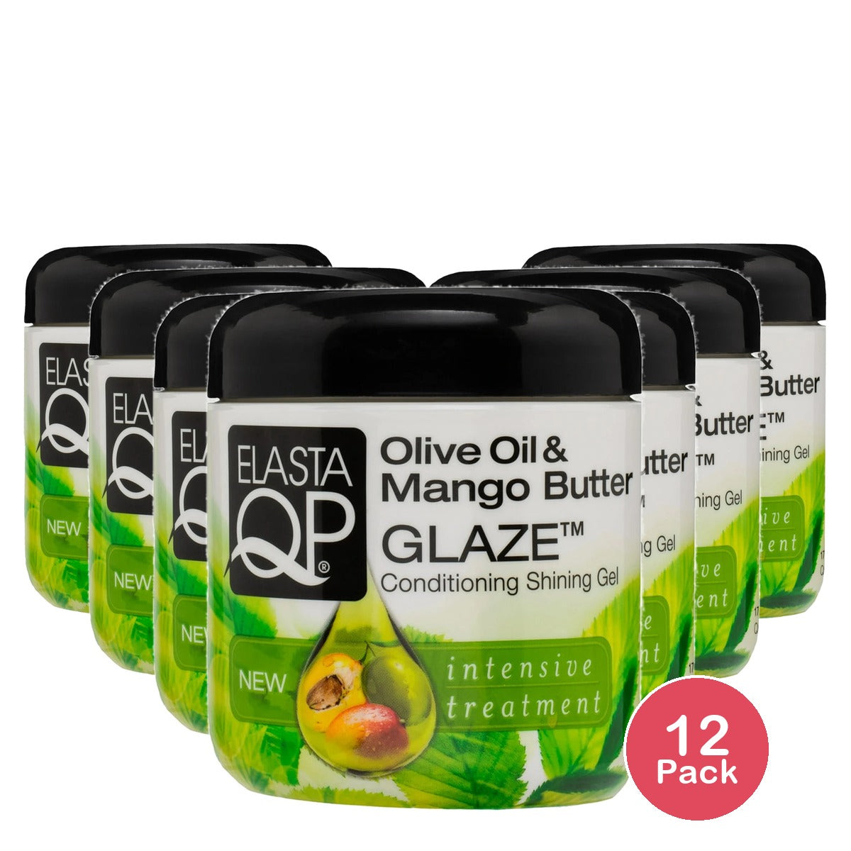 Elasta Glaze Moisturizing Jar Hair Styling Gel 6 oz. Female (Pack of 12)
