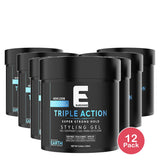 Elegance Triple Action Strong Hold Hair Gel 8.8 Oz (Pack of 12)
