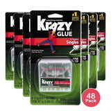 Elmers Instant Krazy All Purpose Glue Liquid Single Use Tubes 0.07Oz (Pack Of 48)