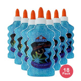 Elmers Liquid Glitter Glue Washable Blue 6Oz (Pack of 18)