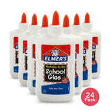 Elmers Washable No Run Liquid School Glue 7.62Oz (Pack of 24)