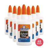 Elmers Washable No-Run School Glue Bottle 1.25Oz (Pack of 48)