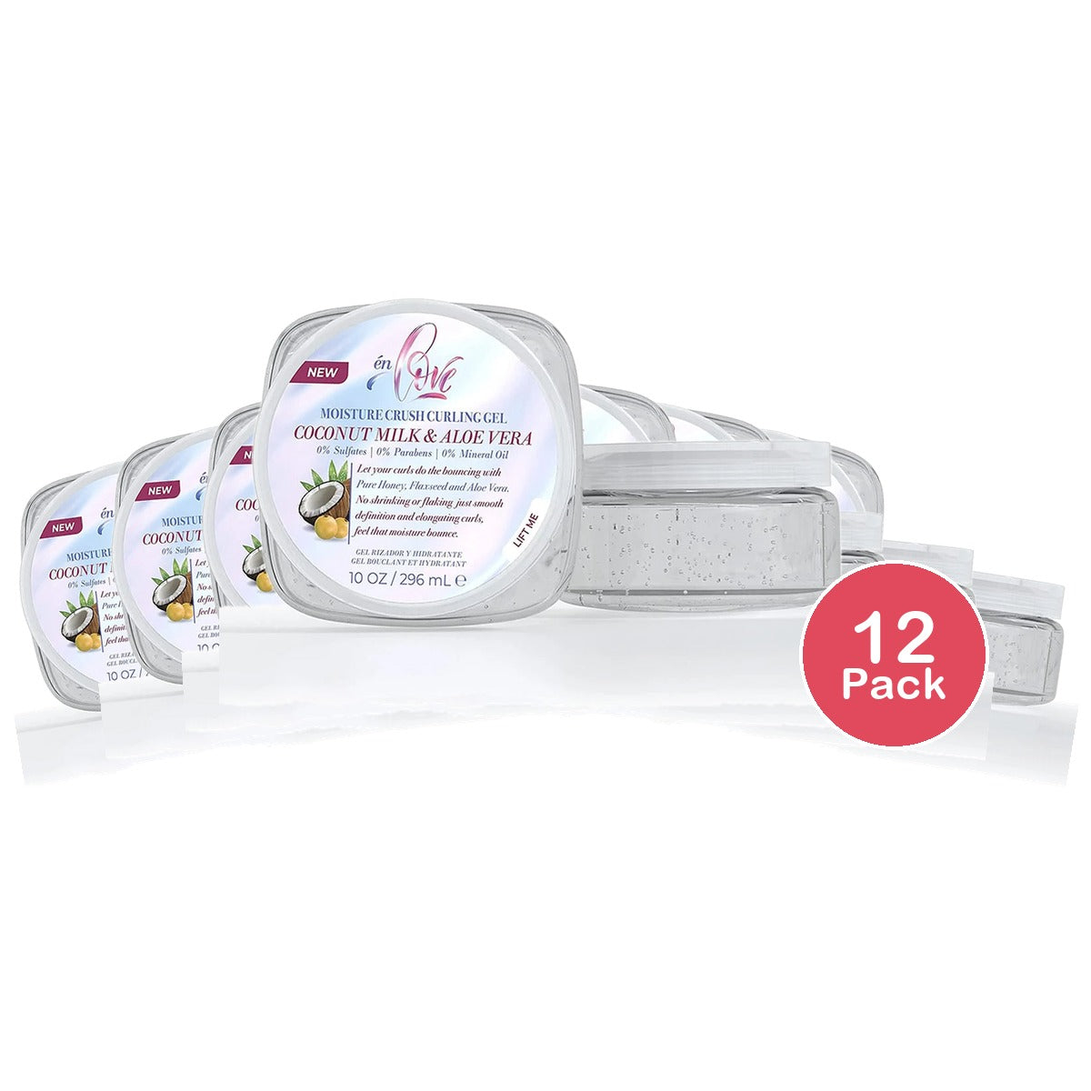 en Love Moisture Crush Curling Gel Coconut Milk & Aloe Vera  10 Oz (Pack of 12)