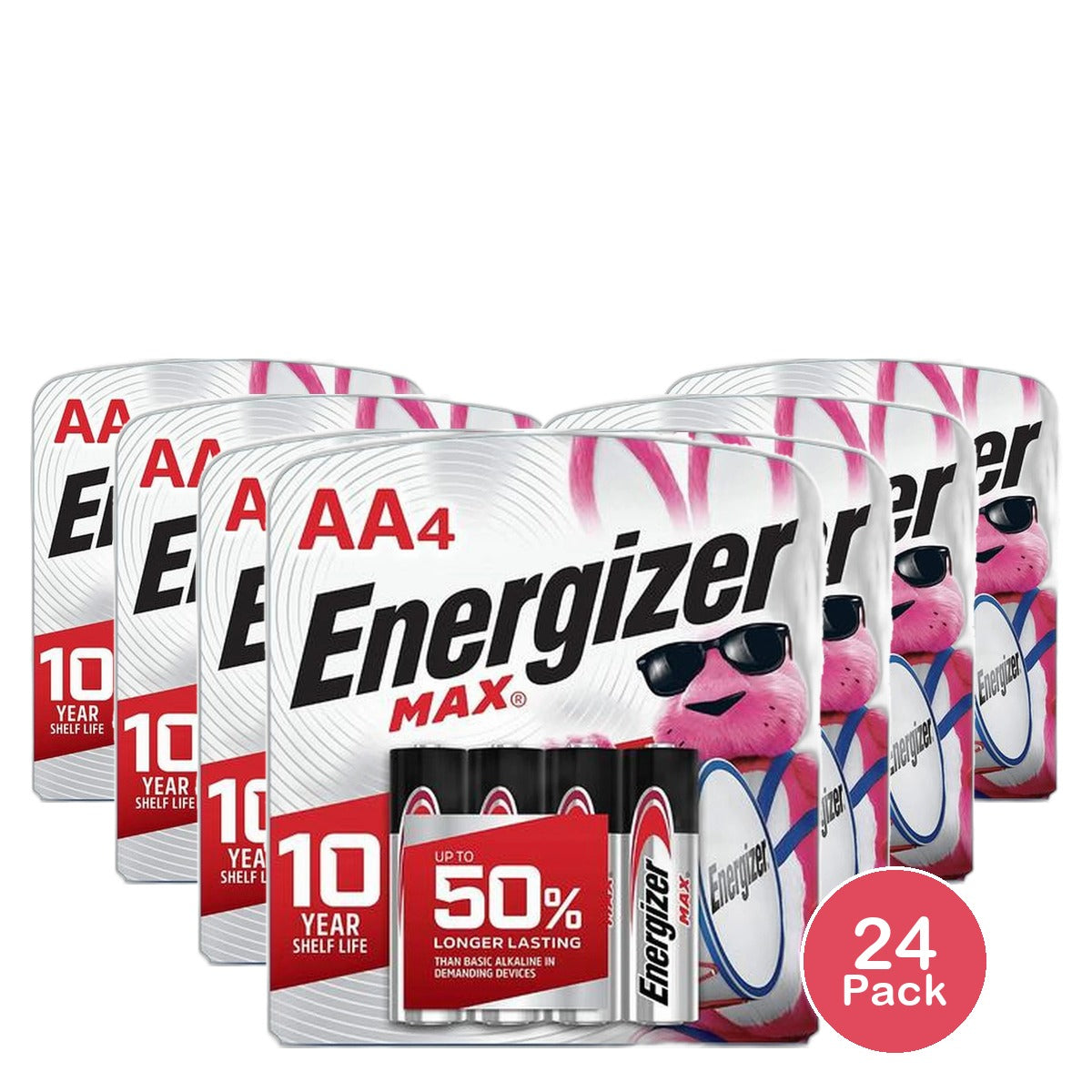 Energizer Alkaline Batteries Size: AA 0.8 Oz (Pack of 24)