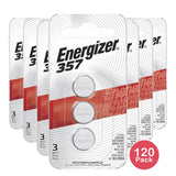 Energizer Button Cell Batteries 357 303 0.38Oz (Pack of 120)