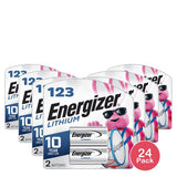 Energizer Ultimate Lithium 123 Photo Batteries 0.16Oz (Pack Of 24)