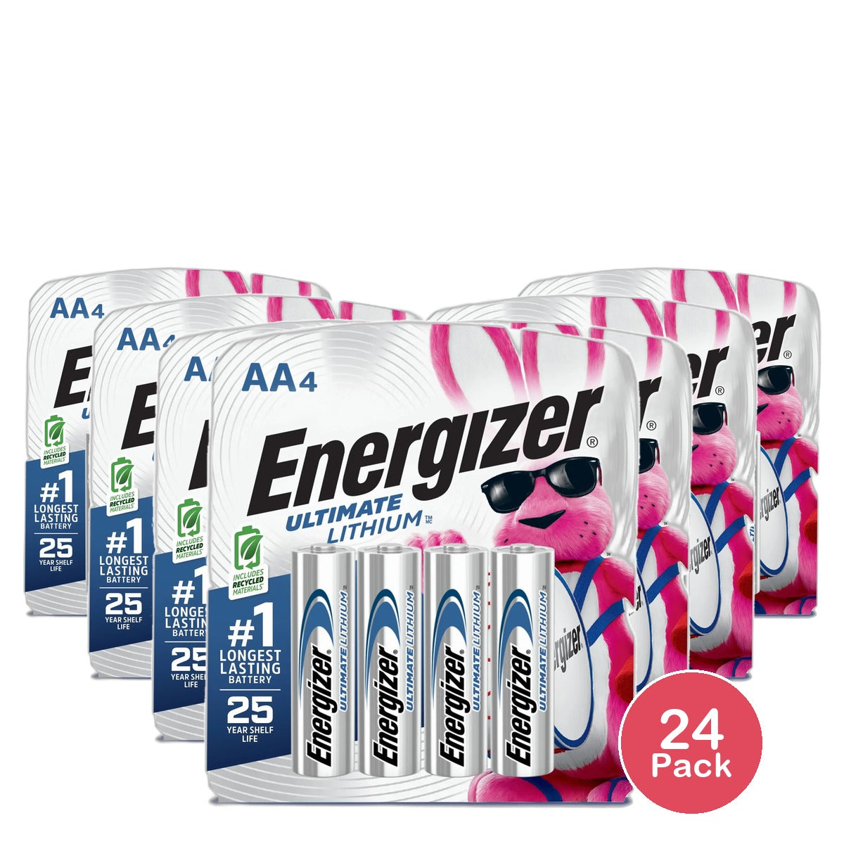 Energizer Ultimate Lithium Battery AA 6.4Oz (Pack of 24)