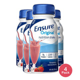 Ensure Complete Balanced Nutrition Drink With Strawberry 8Oz (Pack of 4)